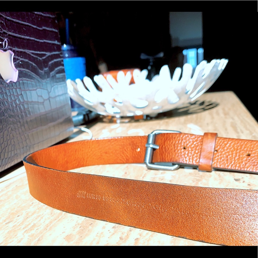 Light Brown Leather Belt